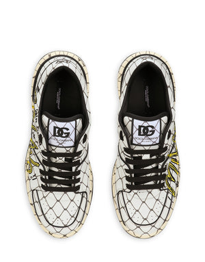 PRINTED CALFSKIN NEW ROMA SNEAKERS