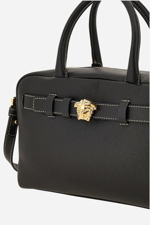 La Medusa Bowling Bag In Grainy Calf Leather