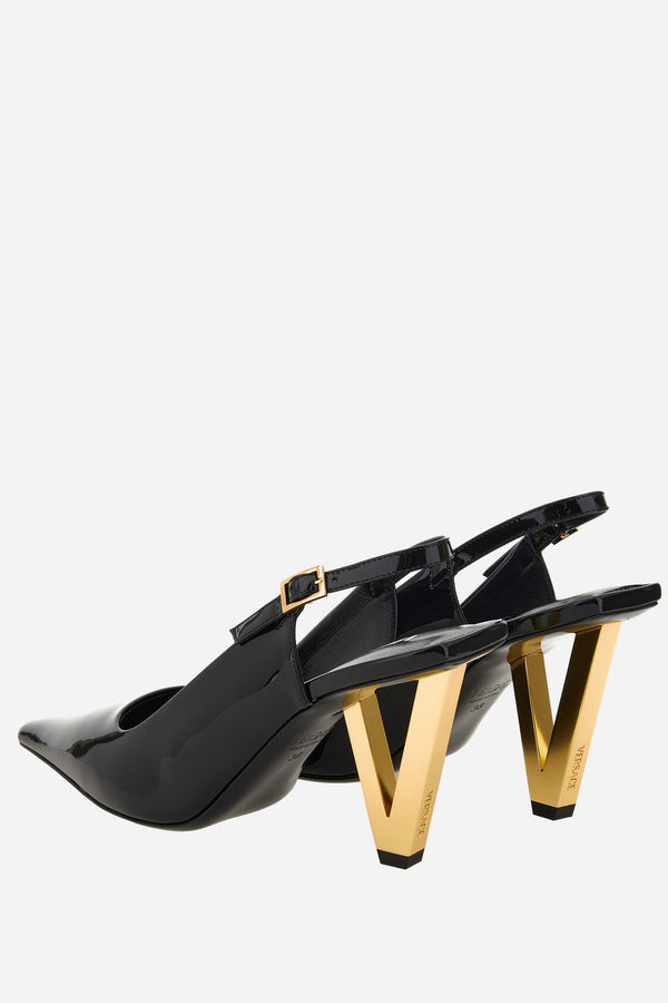 V2025 Sling Back In Patent Leather