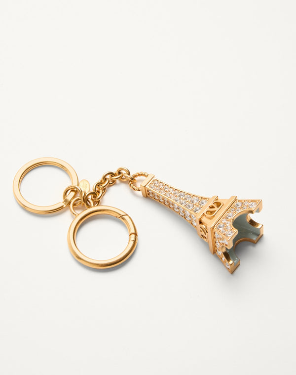 Charm Per Borse Con Portachiavi Chez Valentino In Metallo, Smalto E Cristalli