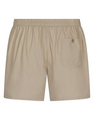 POPLIN SHORTS WITH LOGO LABEL