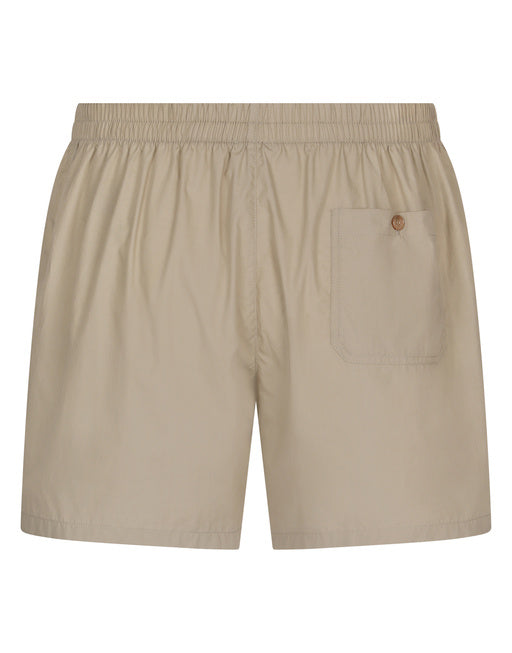 POPLIN SHORTS WITH LOGO LABEL