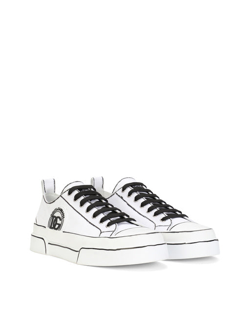 HAND-PAINTED CANVAS PORTOFINO LIGHT SNEAKERS