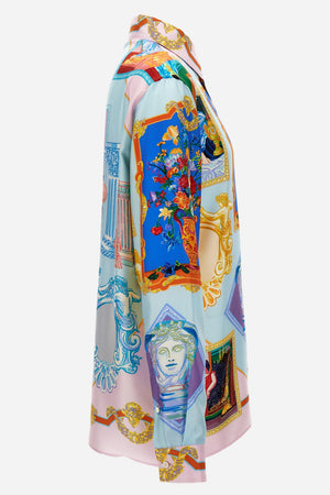 Informal Shirt In Silk Twill Versace Gallery Print