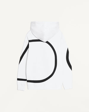 Felpa In Cotone Con Stampa V Logo Signature
