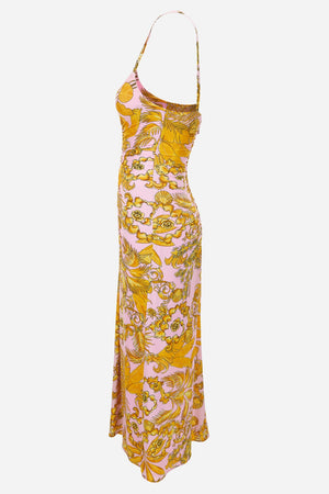 Dress In Jersey Barocco Palm Allover Print
