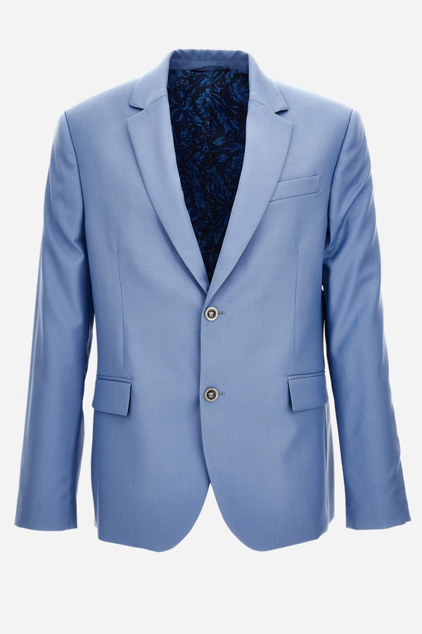 Formal Jacket In Wool Plain Weave Tailoring Fabric