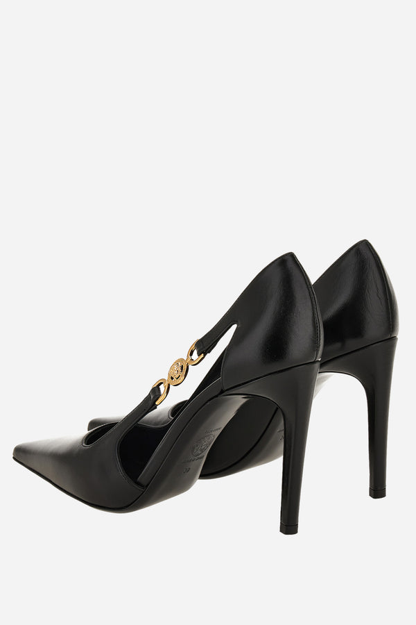 Medusa 95 Pump H.100 In Shiny Calf Leather-Metal Hardware