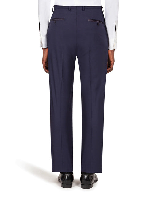 WOOL MARTINI-FIT SUIT WITH SATIN DETAILS