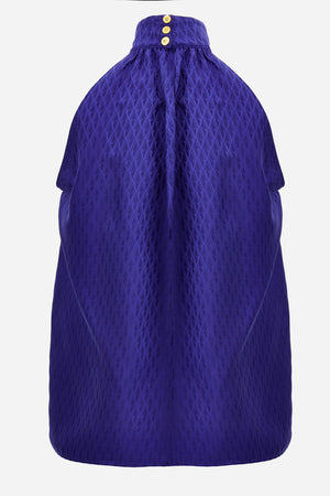 Blouse In V Monogram Jacquard Silk Satin