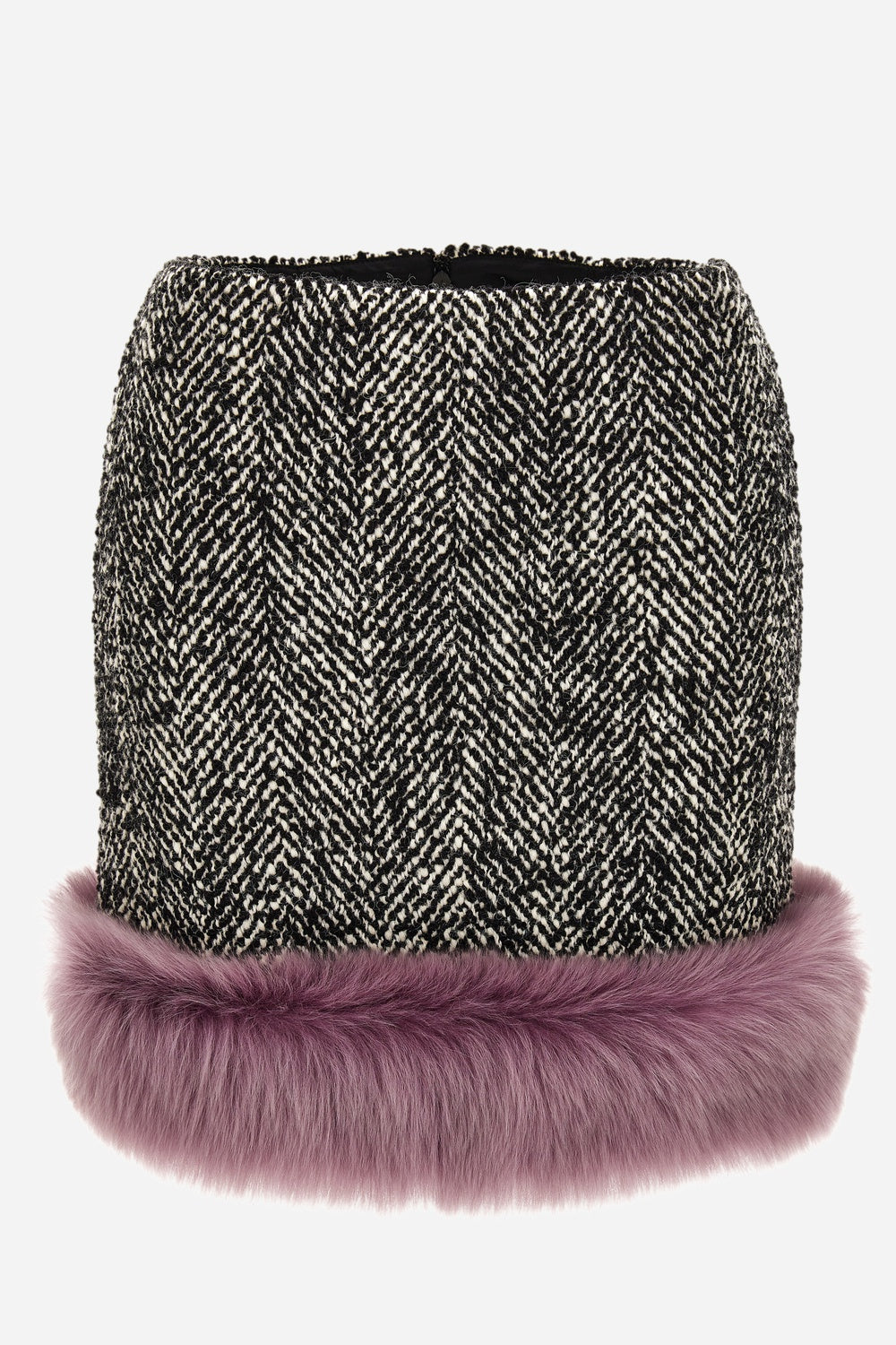 Skirt In Responsible Wool Mix Chevron