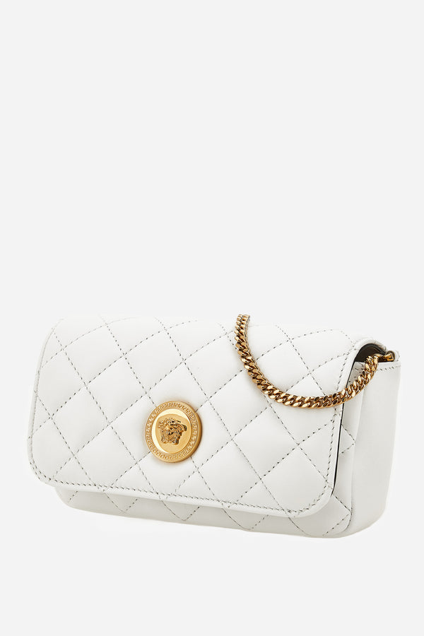 Icon Shoulder Bag In Quilted Lamb Leather