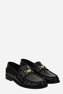 Medusa 95 Loafers In Embossed Croc Calf Leather