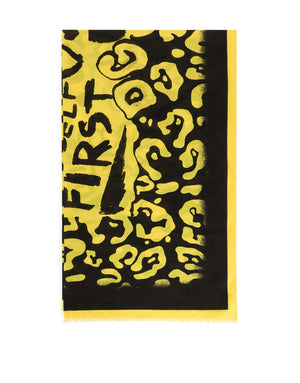 NEON LEOPARD-PRINT COTTON SARONG (110 X 190)