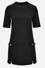 Dress In Responsible Stretch Wool Gabardine