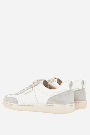 Tennis Sneakers In Calf Leather+Suede