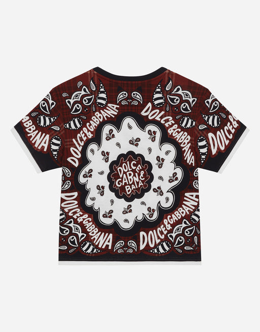 JERSEY T-SHIRT WITH BANDANNA PRINT