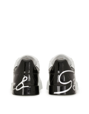 TWO-TONE SNEAKERS WITH DG LACES