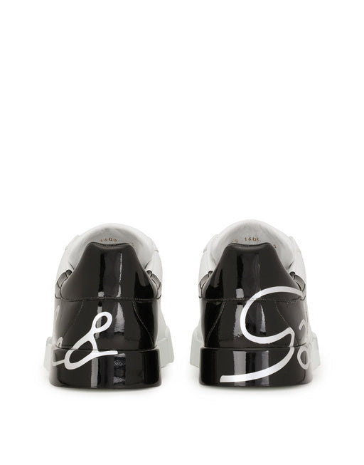TWO-TONE SNEAKERS WITH DG LACES