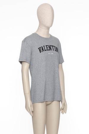 T-Shirt In Cotone Con Stampa Valentino