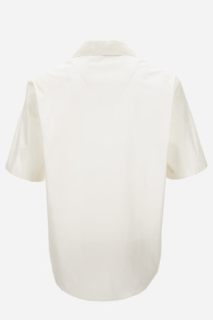 Informal Shirt In Poplin Fabric Coral Theatre Crest Print