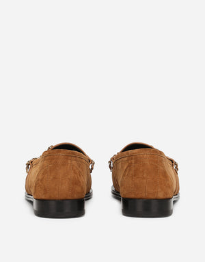 CALFSKIN SUEDE VISCONTI LOAFERS
