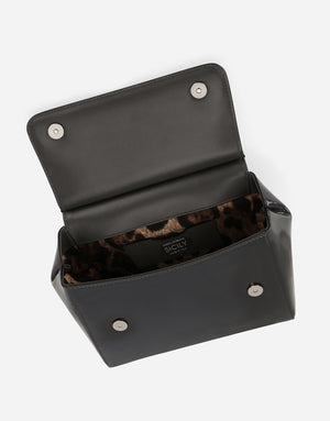 SMALL SICILY HANDBAG IN POLISHED CALFSKIN