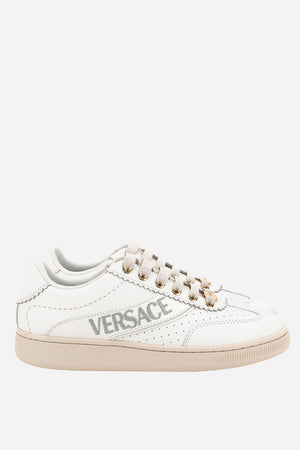 Tennis Low Top In Calf Leather-Fabric