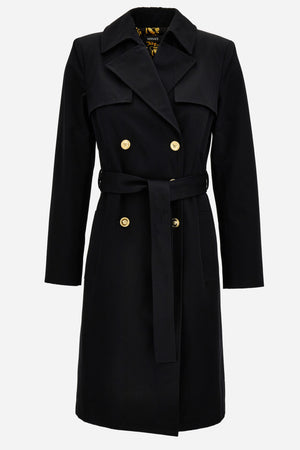 Trench/Parka In Cotton Fabric With Cheeta Print Lining