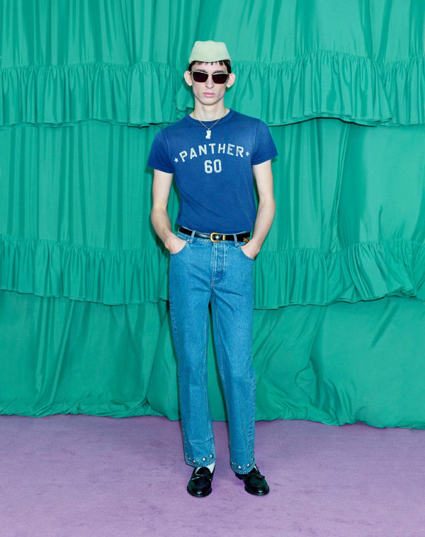 T-Shirt In Cotone Con Stampa E Patch Chez Valentino