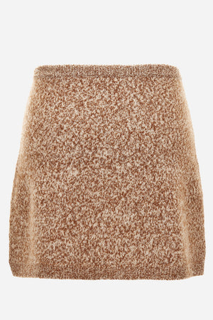 Knit Skirt In Mouline' Wool Cashmere Icons