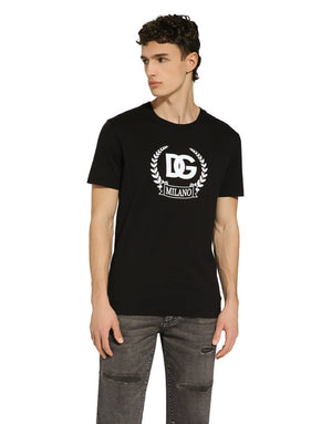 SHORT-SLEEVED COTTON T-SHIRT WITH DG PRINT