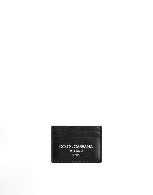 CALFSKIN CARD HOLDER WITH LOGO