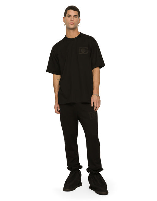 JOGGING PANTS WITH DG MONOGRAM AND DG EMBROIDERY