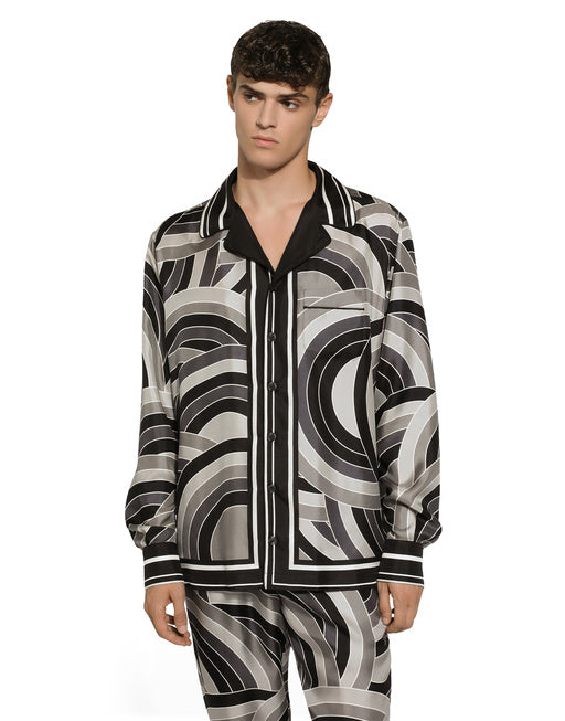 PRINTED SILK SHIRT