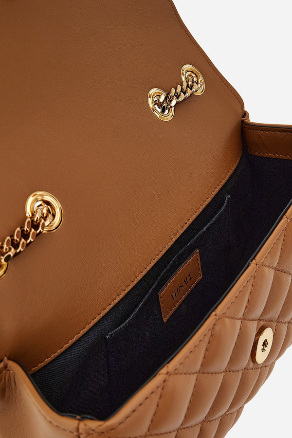 Icon Sm Shoulder Bag In Quilted Lamb Leather