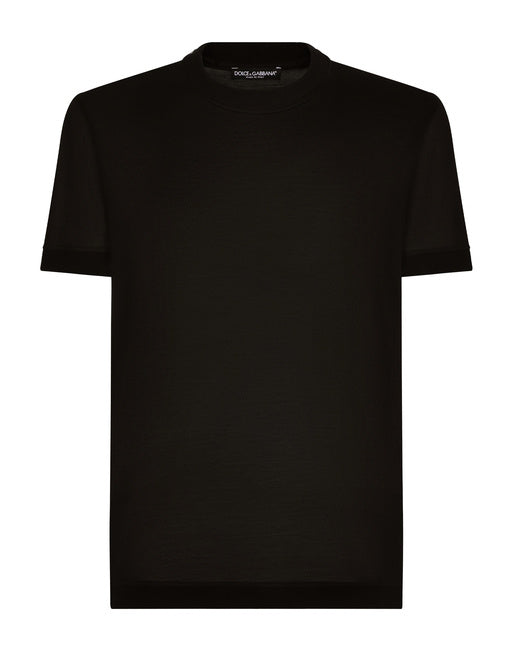 SHORT-SLEEVED SILK T-SHIRT