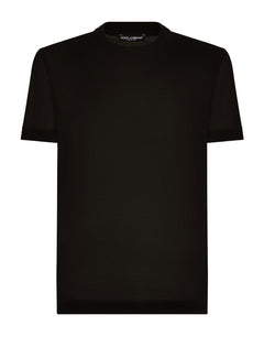 SHORT-SLEEVED SILK T-SHIRT