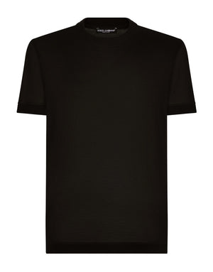 SHORT-SLEEVED SILK T-SHIRT
