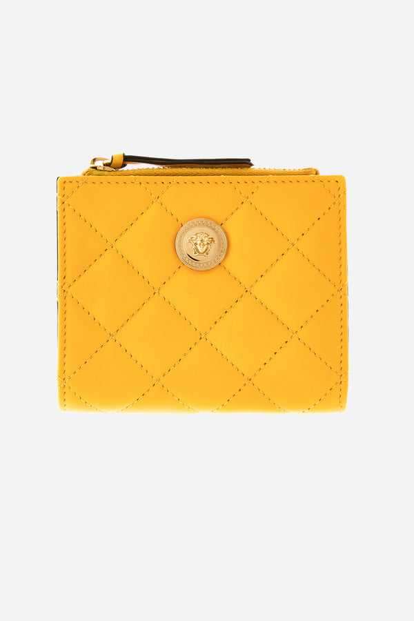 Icon Wallet In Quilted Lamb Leather