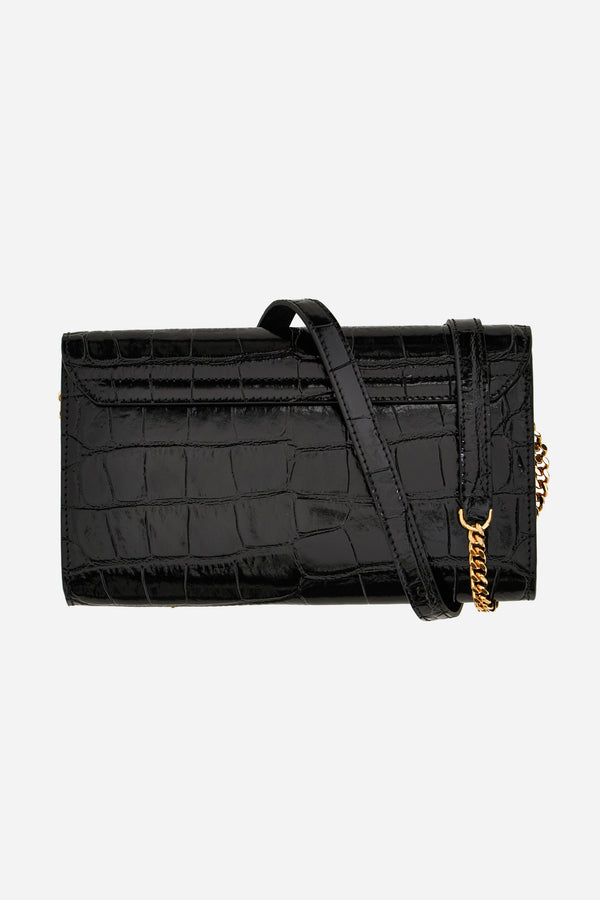 Virtus Wallet On Chain In Vitello Embossed Coccodrillo