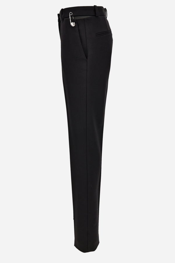 Informal Pant In Responsible Stretch Wool Grain De Poudre