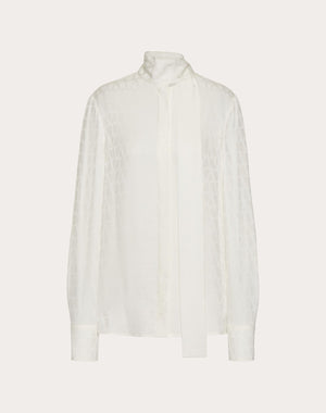 Camicia In Silk Jacquard Toile Iconographe 