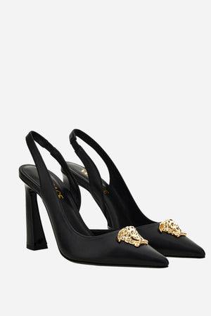 La Medusa Sling Back  In Calf Leather