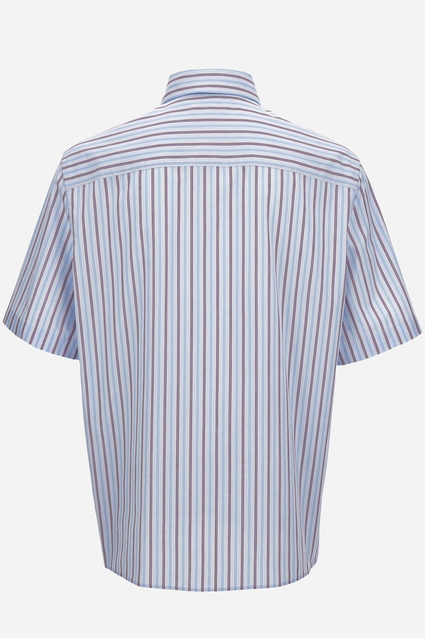 Informal Shirt In Multicolor Striped Poplin