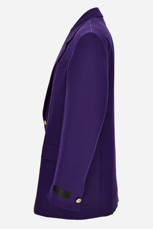 Formal Jacket In Grain De Poudre Wool Fabric