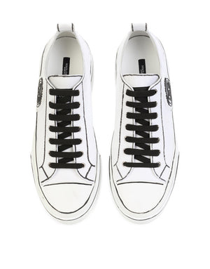 HAND-PAINTED CANVAS PORTOFINO LIGHT SNEAKERS