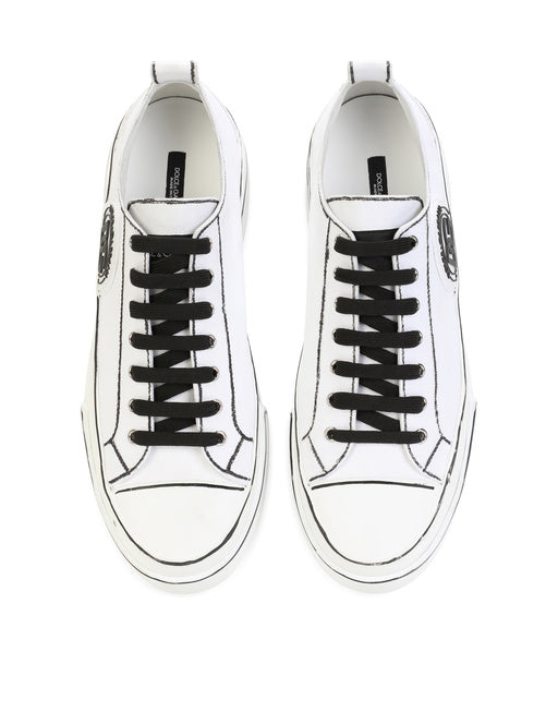 HAND-PAINTED CANVAS PORTOFINO LIGHT SNEAKERS