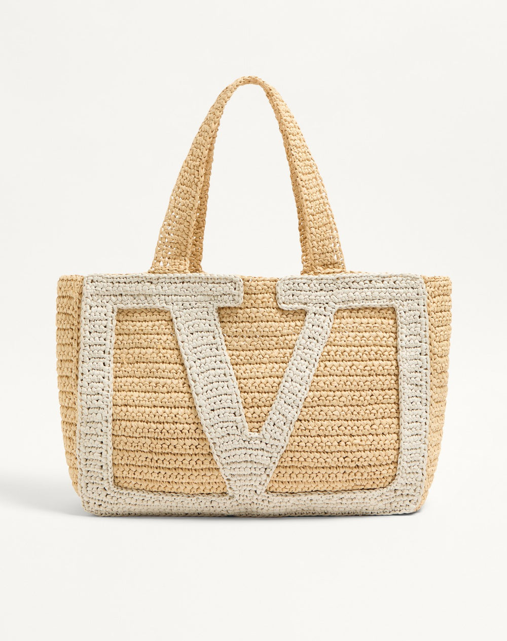 Borsa Shopping Grande Valentino Garavani Viva Superstar In Rafia