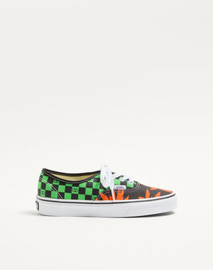 Sneaker Low-Top Valentino Garavani And Vans In Tessuto Con Stampa VLogo Checkerboard E Stampa Tropical Leaves